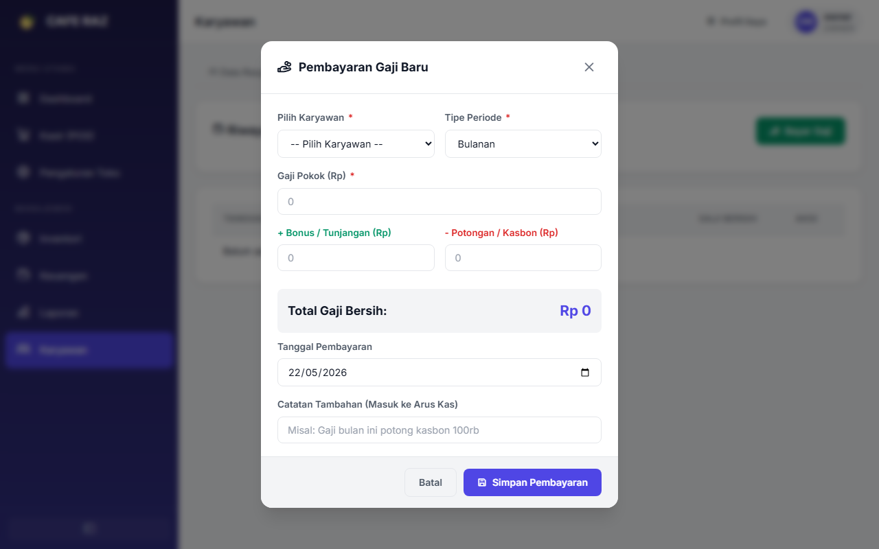 Payroll Modal